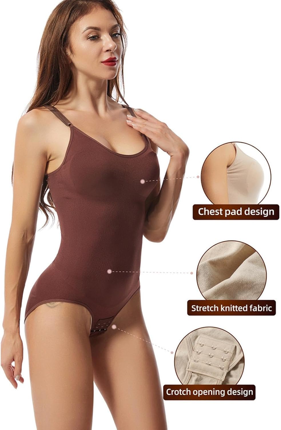 Shapewear Body | Body Shaper Women Tummy Control,Jumpsuit Chest Support, Hip Lift, Chest Pad for Women, Women Higyee