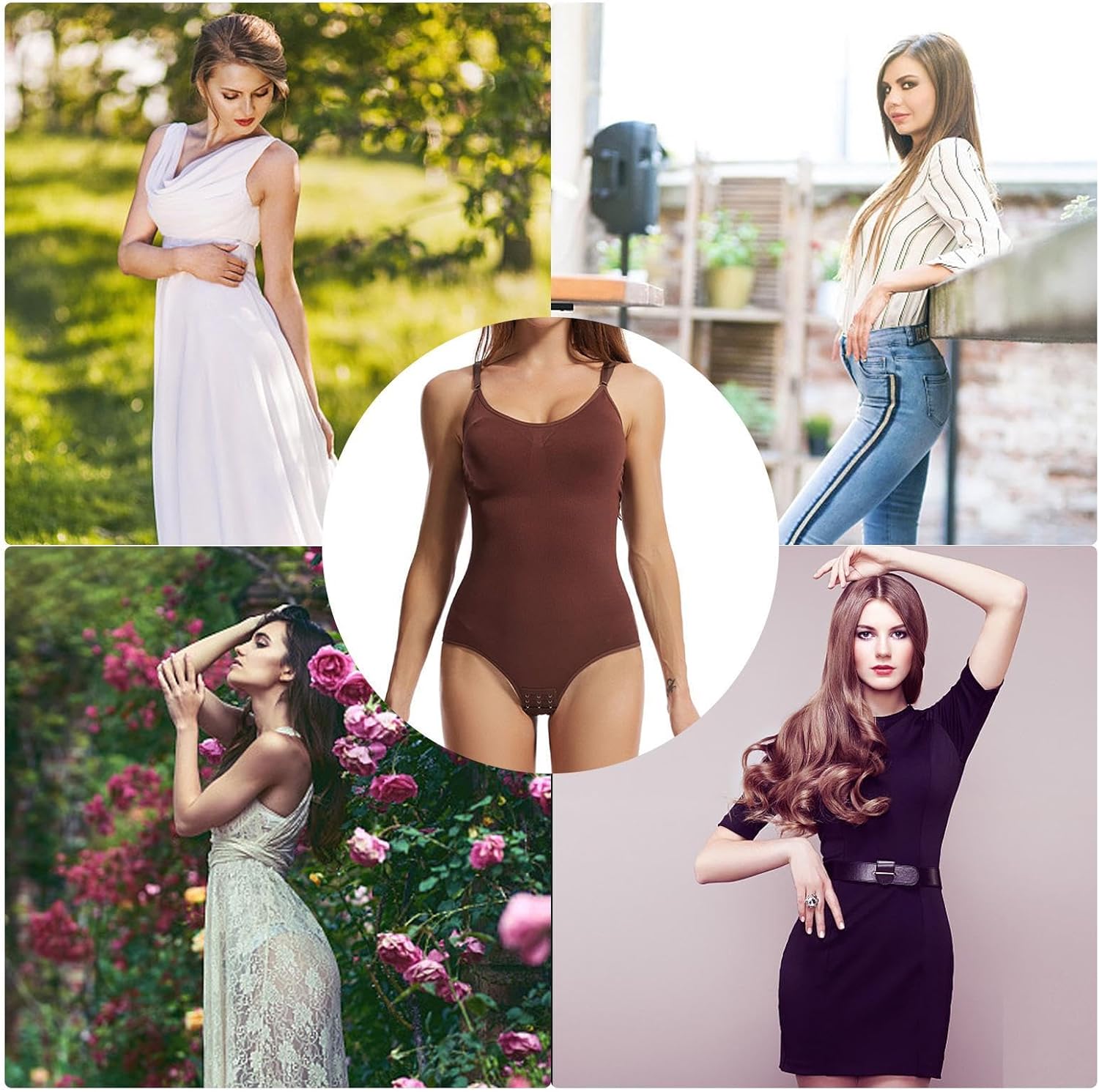 Shapewear Body | Body Shaper Women Tummy Control,Jumpsuit Chest Support, Hip Lift, Chest Pad for Women, Women Higyee